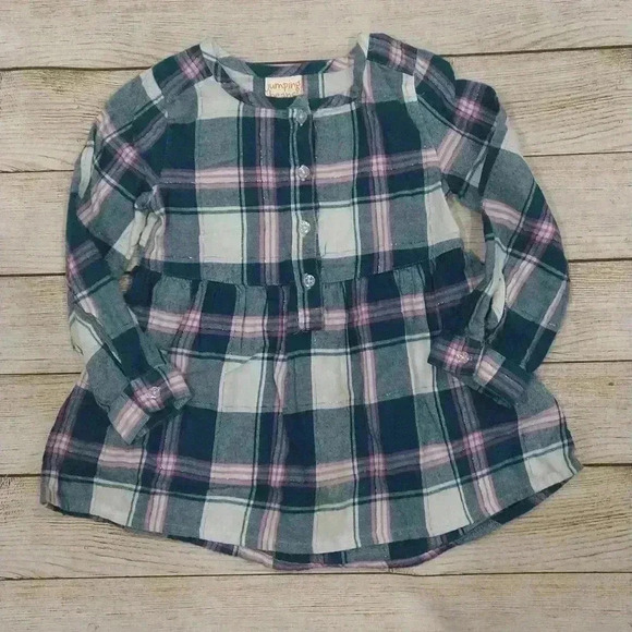 jumping beans Other - Plaid Button Down Top